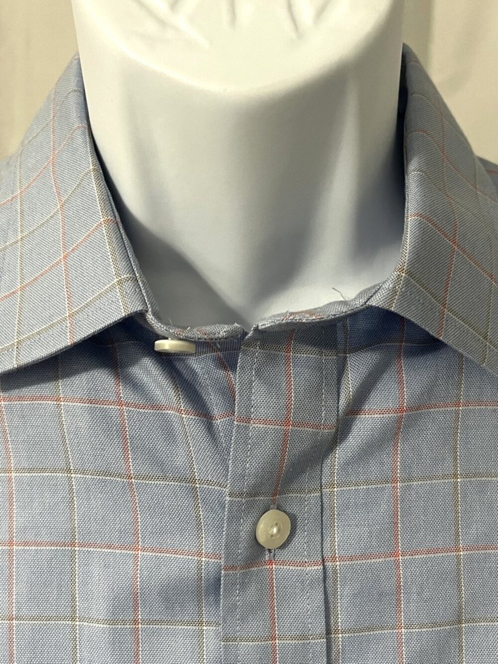 👔 UNTUCKit Men’s Blue Khaki Salmon Pink Wrinkle-Free Long Sleeve Shirt M EUC ✅